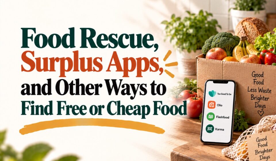 Food Rescue, Surplus Apps, and Other Ways to Find Free or Cheap Food