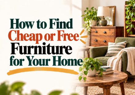 How to Find Cheap or Free Furniture for Your Home