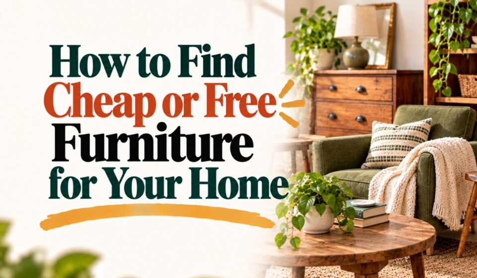 How to Find Cheap or Free Furniture for Your Home