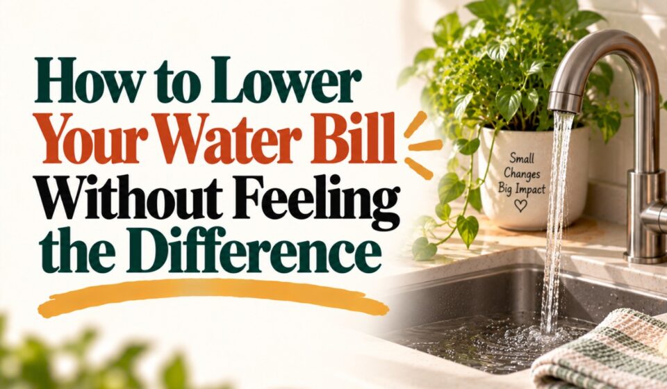 How to Lower Your Water Bill Without Feeling the Difference