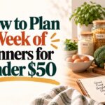 How to Plan a Week of Dinners for Under $50