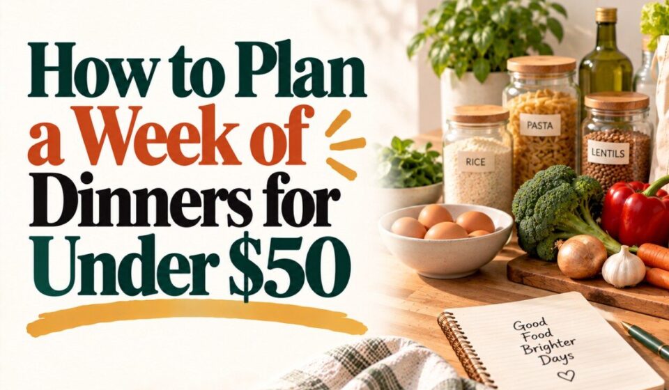 How to Plan a Week of Dinners for Under $50