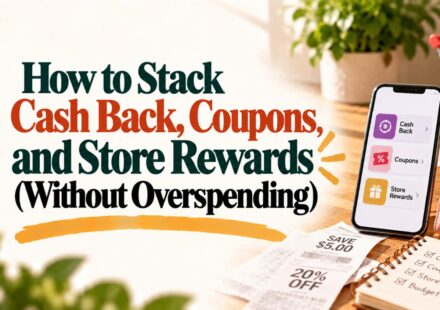 How to Stack Cash Back, Coupons, and Store Rewards (Without Overspending)