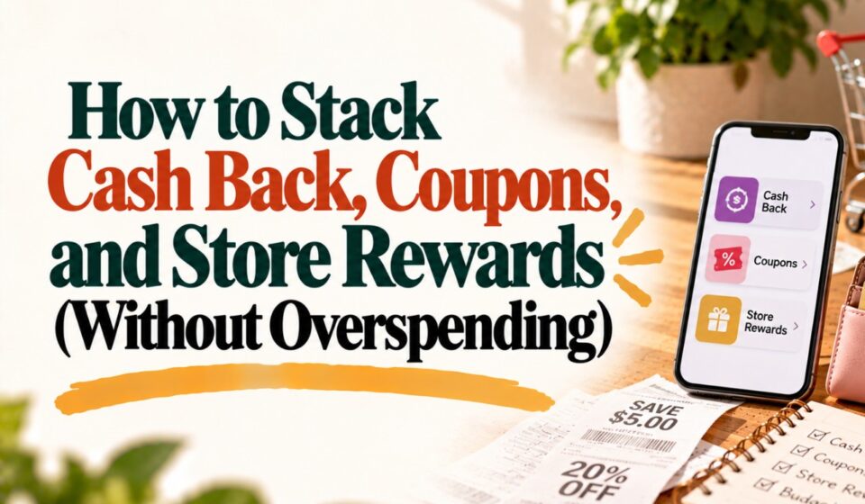 How to Stack Cash Back, Coupons, and Store Rewards (Without Overspending)