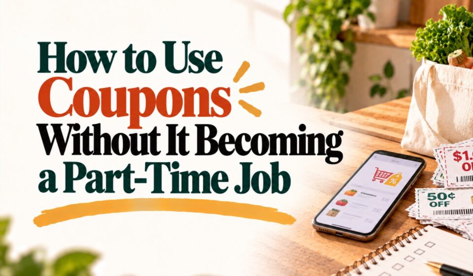 How to Use Coupons Without It Becoming a Part-Time Job