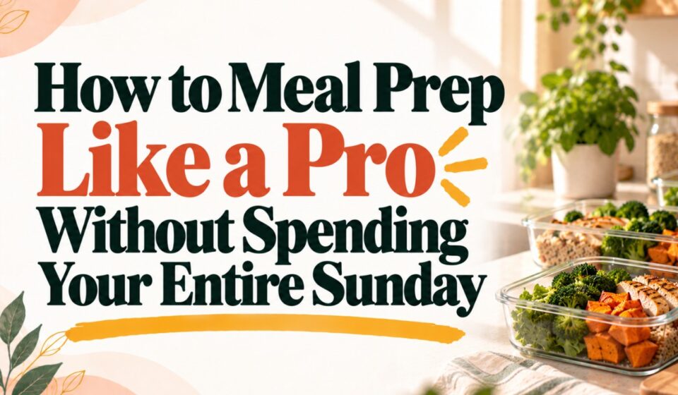 How to Meal Prep Like a Pro Without Spending Your Entire Sunday