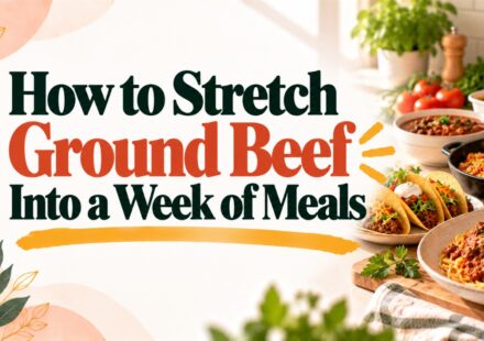 How to Stretch Ground Beef Into a Week of Meals